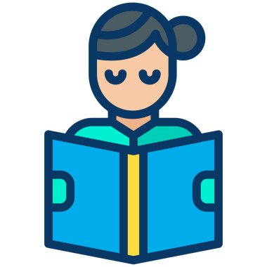 Öğrenci. Web simgesi basit illüstrasyon