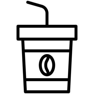 cup web simgesi, vektör illüstrasyonu