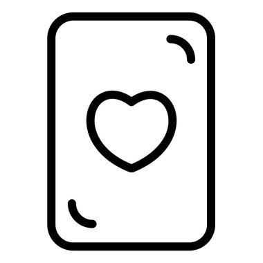 Kalp. Web simgesi basit illüstrasyon