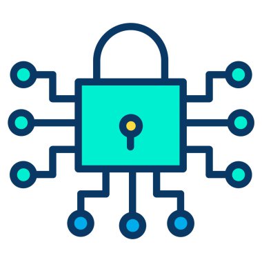 güvenlik ve güvenli vektör simgesi