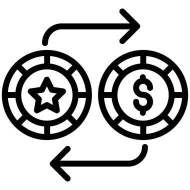 iş ve finans düz vektör simgesi 