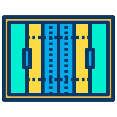 Bina. Web simgesi basit illüstrasyon