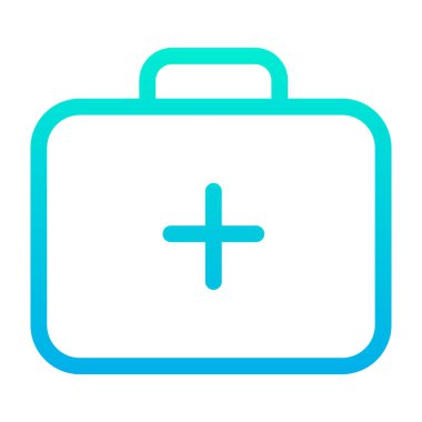 Medikal Kit satır vektör resimleme