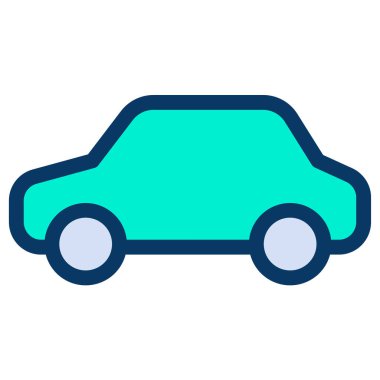 - Araba. Web simgesi basit illüstrasyon