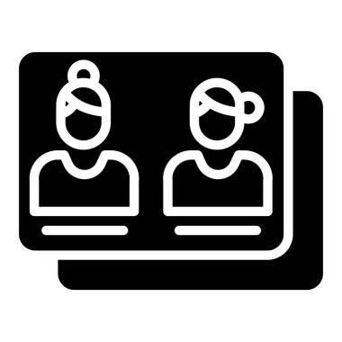 İş ekibi basit simge, vektör illüstrasyonu