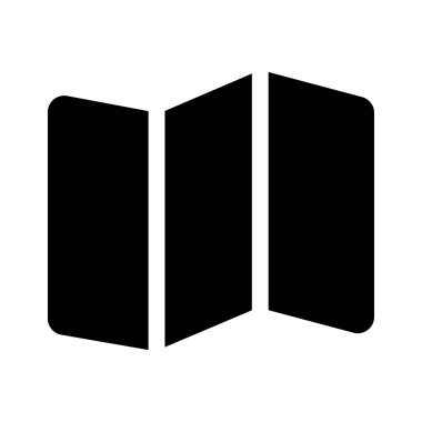 Harita. Web simgesi basit illüstrasyon  