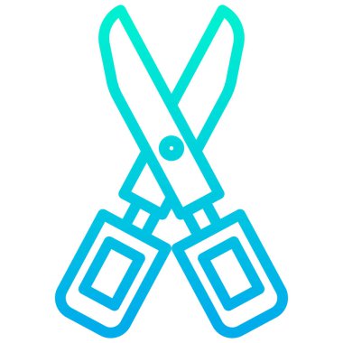 Makas. Web simgesi basit tasarım