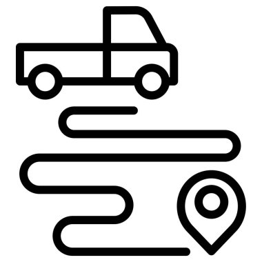 Beyaz arkaplanda basit vektör simgesini taşı