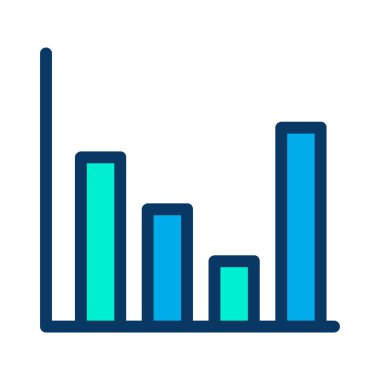 Basit iş grafik simgesi, vektör illüstrasyonu