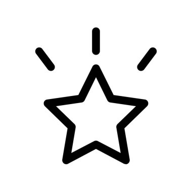 yıldız simgesi, vektör çizimi