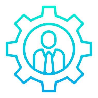 yönetim web simgesi basit illüstrasyon