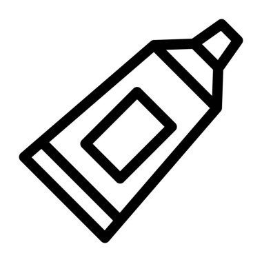 Ağız temizliği basit simge, vektör illüstrasyonu