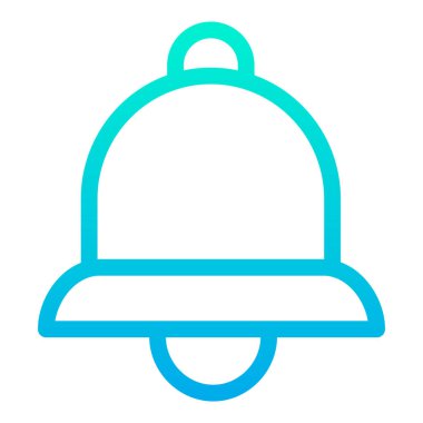 Bilgilendirme zili. Web simgesi basit illüstrasyon