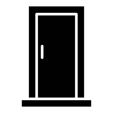 Kapı. Web simgesi basit illüstrasyon