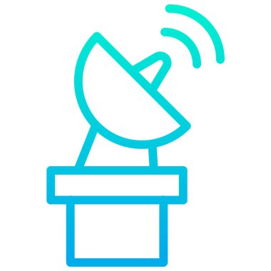 radar web simgesi, vektör illüstrasyonu 