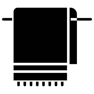 Havlu Web simgesi vektör illüstrasyonu