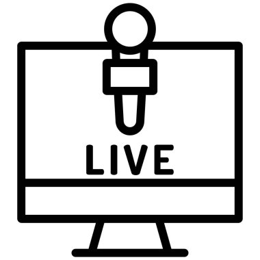 video. Web simgesi basit illüstrasyon