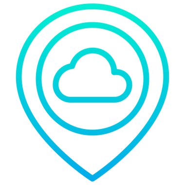 Bulut. Web simgesi basit tasarım