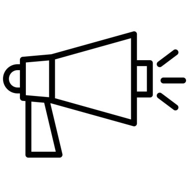 megafon simgesi, vektör illüstrasyonu