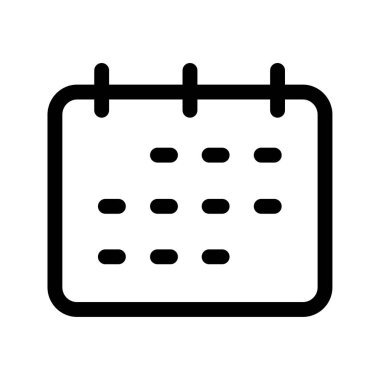 Takvim simgesi vektör illüstrasyonu