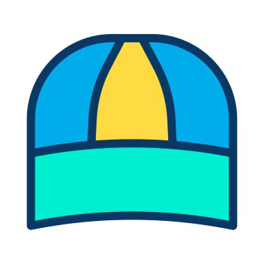 Şapka satırı simgesinin vektör illüstrasyonu 