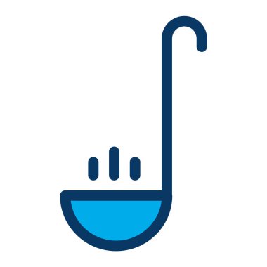 Ladle Web simgesi, vektör illüstrasyonu 