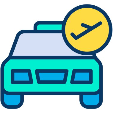 Basit uçuş simgesi, vektör illüstrasyonu