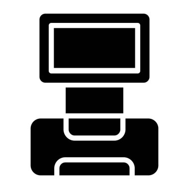 Bilgisayar. Web simgesi basit illüstrasyon