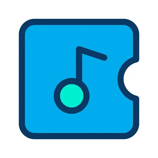 Musik Player Symbol Vektor Illustration — Stockvektor