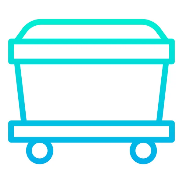 Carrito Compras Ilustración Simple — Vector de stock