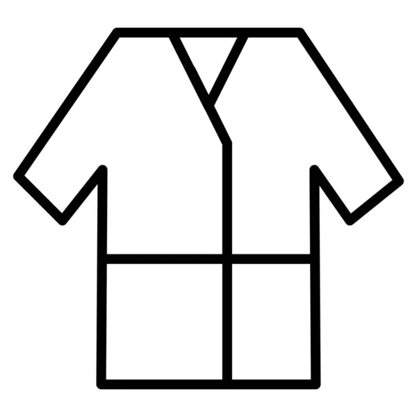 Tişört Kumaş Giysi Tişört Ikon Vektör Illüstrasyonu — Stok Vektör