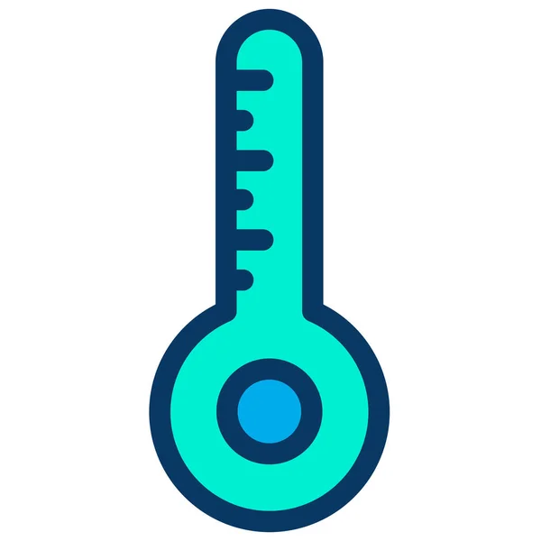 Temperatura Proste Ikona Ilustracji Wektorowych — Wektor stockowy
