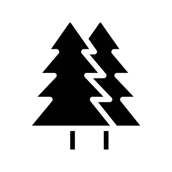 単純なツリー アイコン ベクトル イラスト — ストックベクタ