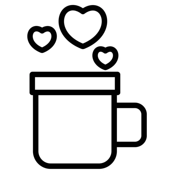 コーヒーカップ シンプルなデザイン — ストックベクタ