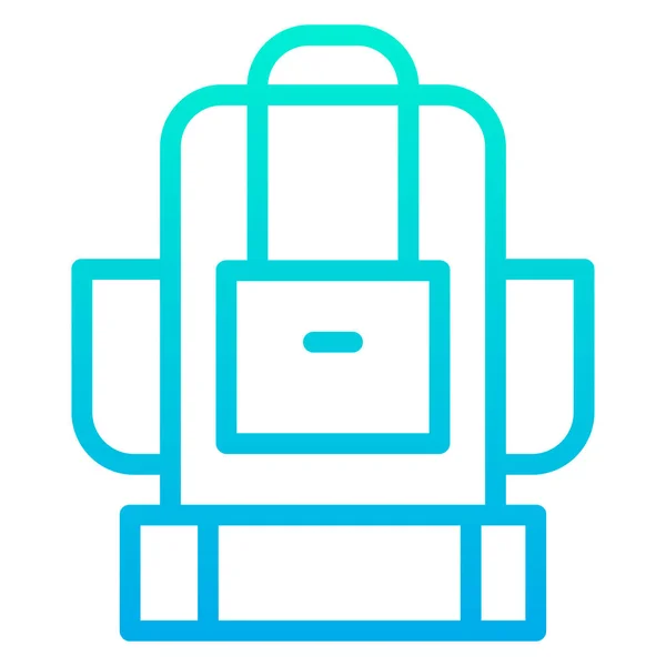 Backpack Web Icon Simple Illustration — Stock Vector