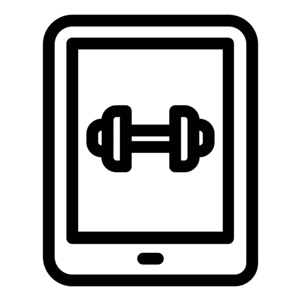Tableta Icono Simple Ilustración Vectorial — Archivo Imágenes Vectoriales