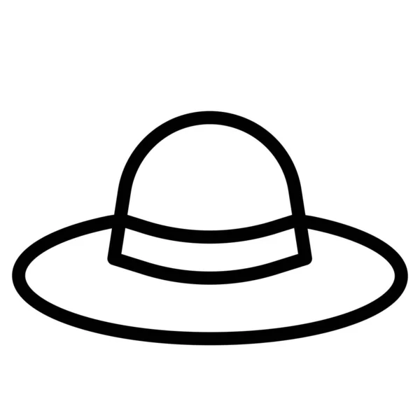 Basit Şapka Simgesi Vektör Çizimi — Stok Vektör