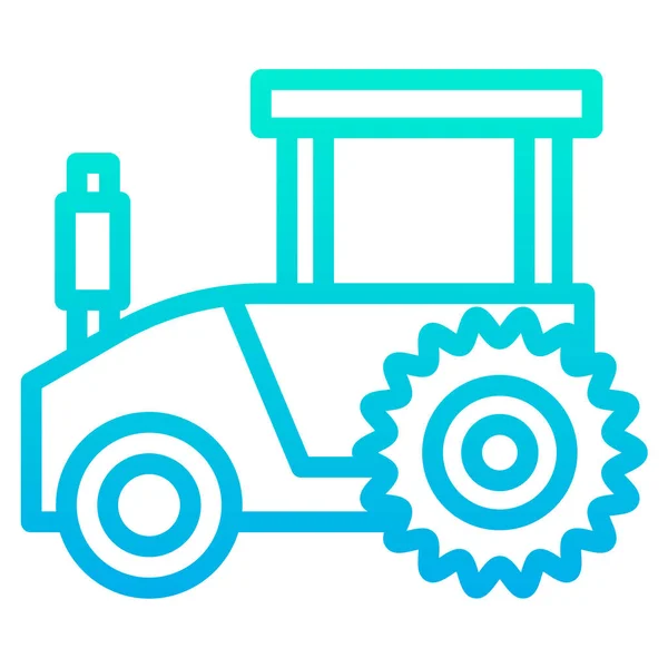 Tractor Simple Vector Icon White Background — Stock Vector