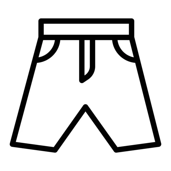 Pantalones Cortos Icono Vectorial Minimalista Aislado Blanco — Archivo Imágenes Vectoriales