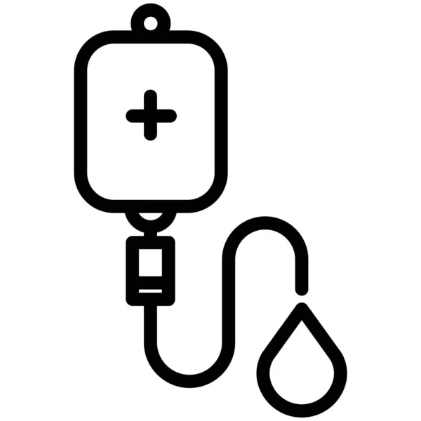 Vector Illustration Medical Icon Blood — Stock Vector