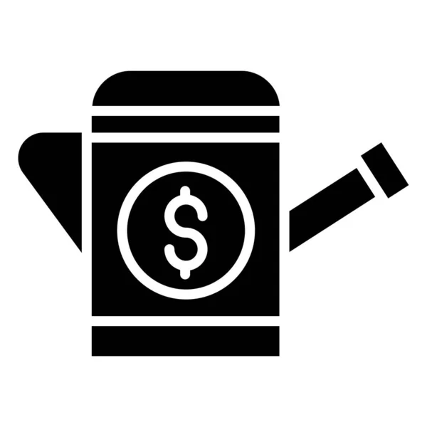 Dinero Icono Web Diseño Simple — Vector de stock