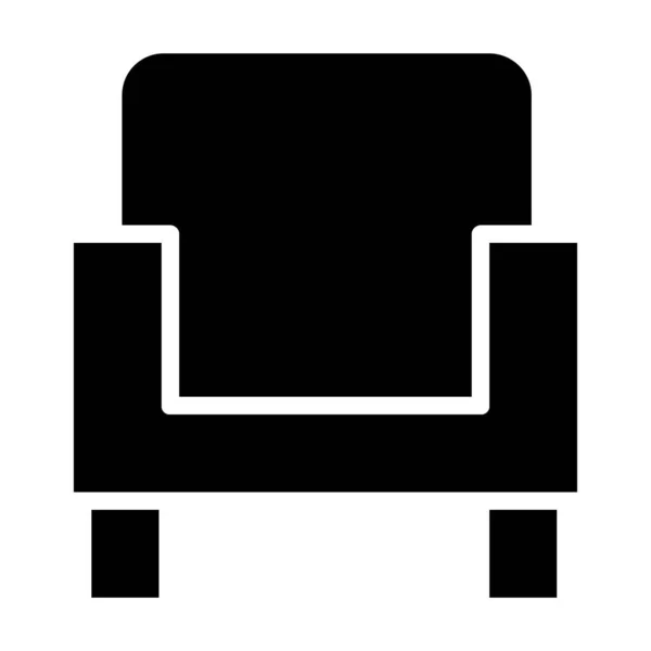 Sofa Web Symbol Einfache Illustration — Stockvektor