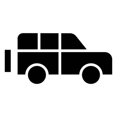 - Araba. Web simgesi basit illüstrasyon