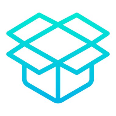 Ürün minimalist vektör simgesi beyaz üzerinde izole 