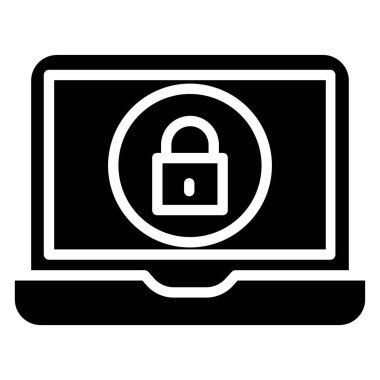 dizüstü bilgisayar simgesi, vektör illüstrasyonu