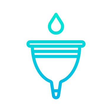 Bir damla simgesinin vektör illüstrasyonu