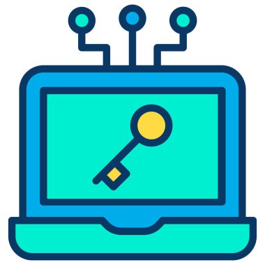 dizüstü bilgisayar simgesi, vektör illüstrasyonu