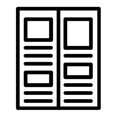 Basit yiyecek simgesi, vektör illüstrasyonu