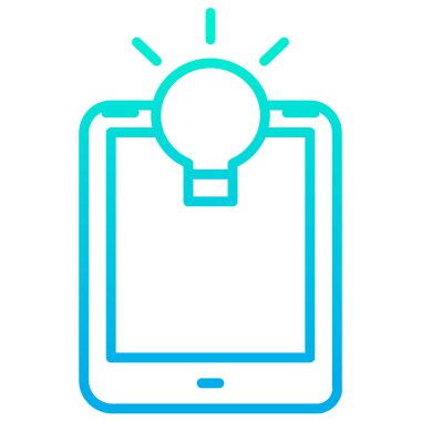 Bir fikrim var. Web simgesi basit illüstrasyon 