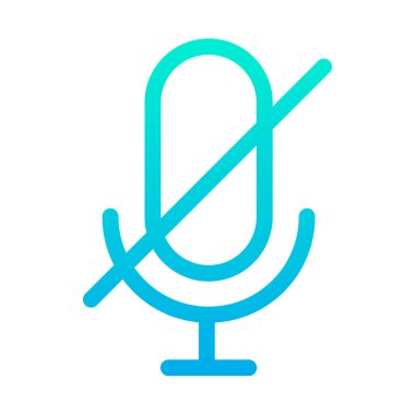 mikrofon simgesi, vektör illüstrasyonu